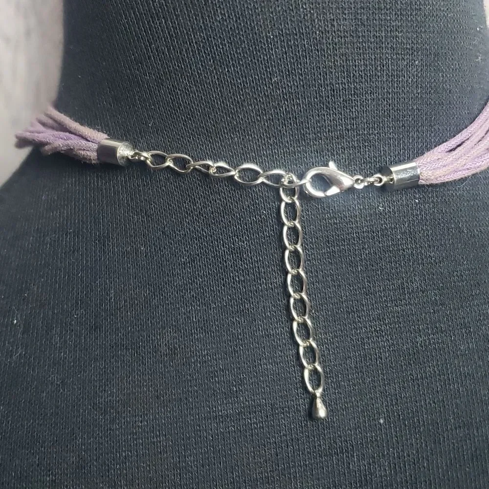 Purple and Pink Statement Necklace‎